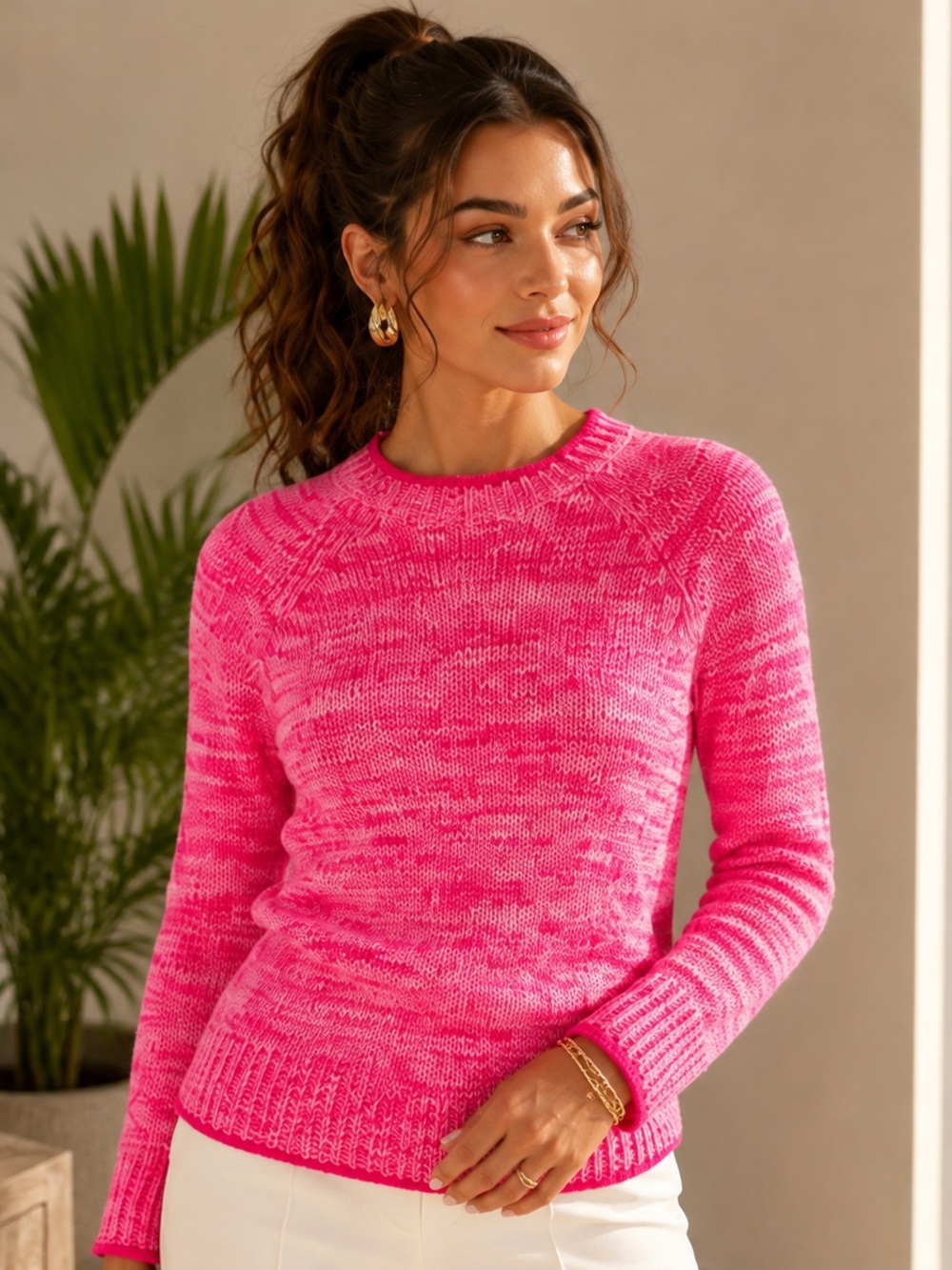 NWT | LILLY PULITZER Deba Passion Fruit Pink Marl Sweater Size, S